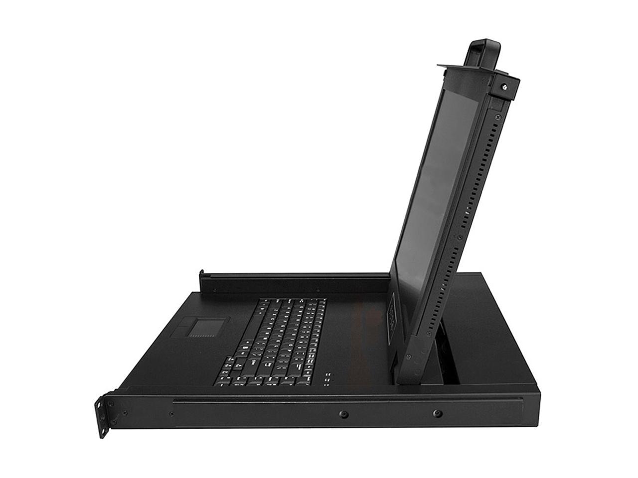 StarTech.com RKCONS1701 Single Port Rackmount KVM Console - 17 Inch Display - 1U VGA KVM Console 3