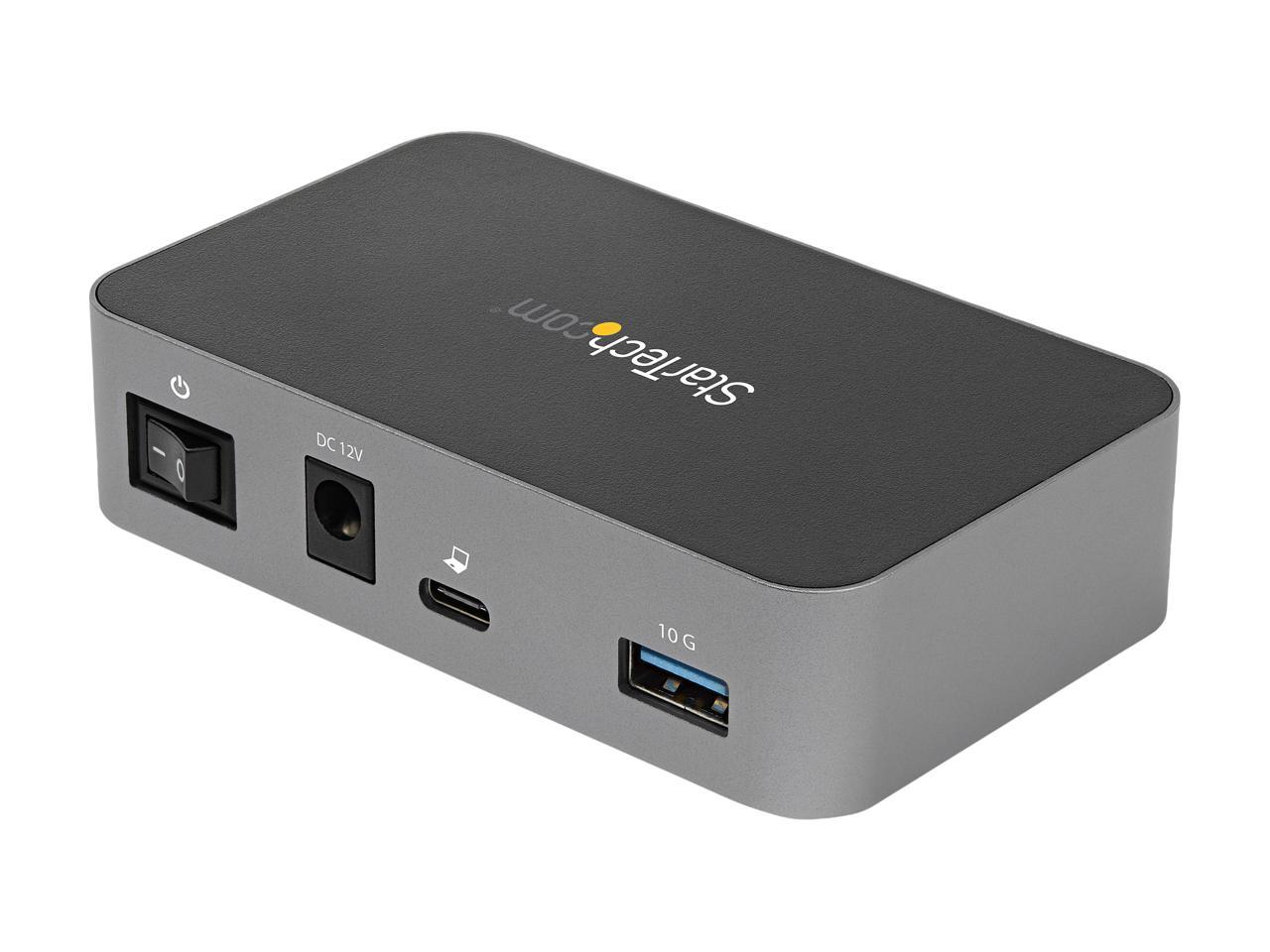 StarTech.com HB31C3A1CS 4-Port USB C Hub - USB 3.1 Gen 2 (10Gbps) - 3x USB-A & 1x USB-C - Powered - Universal Power Adapter Included (HB31C3A1CS) 2