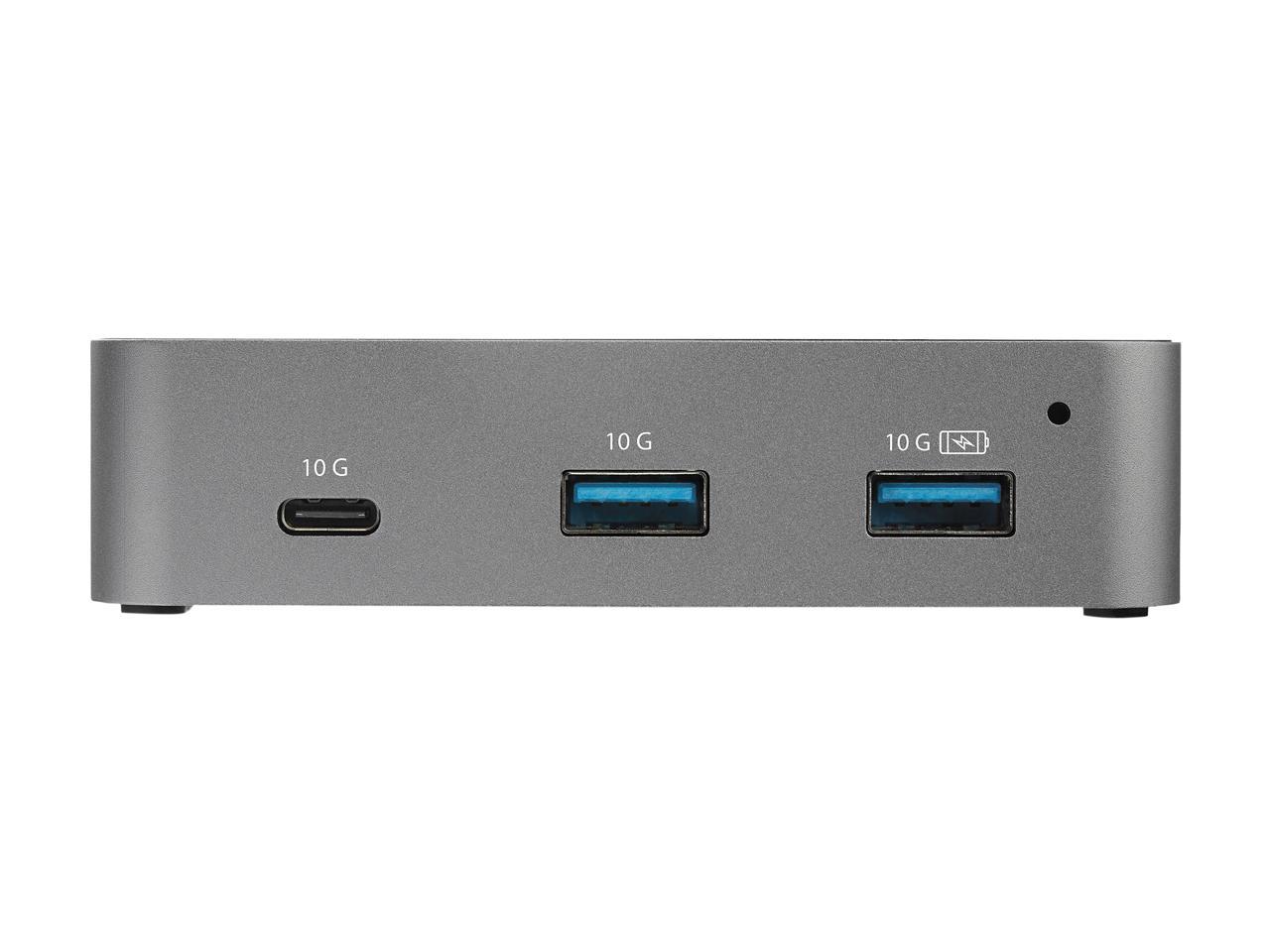 StarTech.com HB31C3A1CS 4-Port USB C Hub - USB 3.1 Gen 2 (10Gbps) - 3x USB-A & 1x USB-C - Powered - Universal Power Adapter Included (HB31C3A1CS) 4