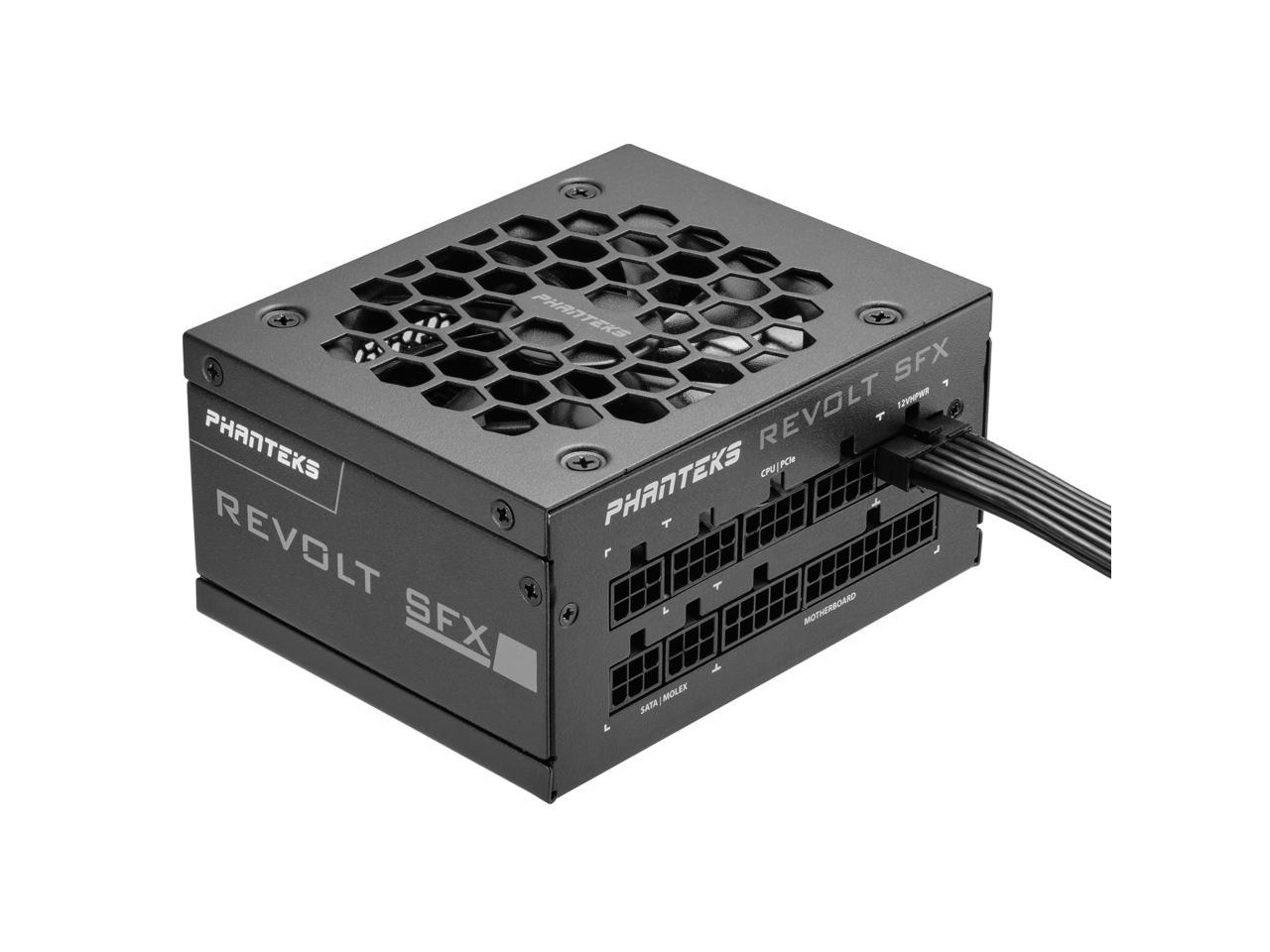 Phanteks Revolt SFX 850W 80PLUS Platinum, Super Compact SFX form factor, ATX 3.0, PCIe 5.0 Power Supply, Fully Modular, Platinum-rated efficiency, Silent fan, Black 1