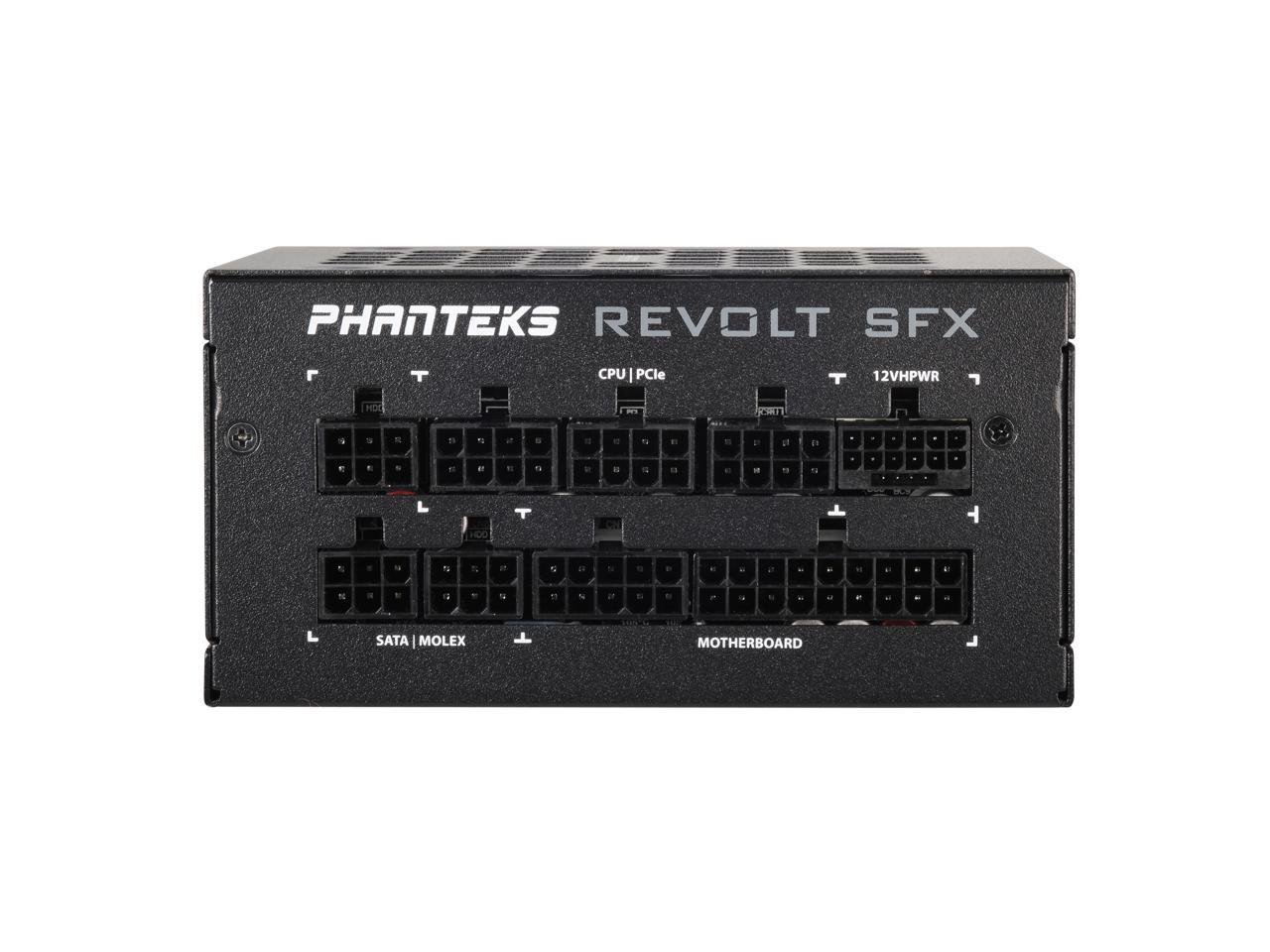 Phanteks Revolt SFX 850W 80PLUS Platinum, Super Compact SFX form factor, ATX 3.0, PCIe 5.0 Power Supply, Fully Modular, Platinum-rated efficiency, Silent fan, Black 4