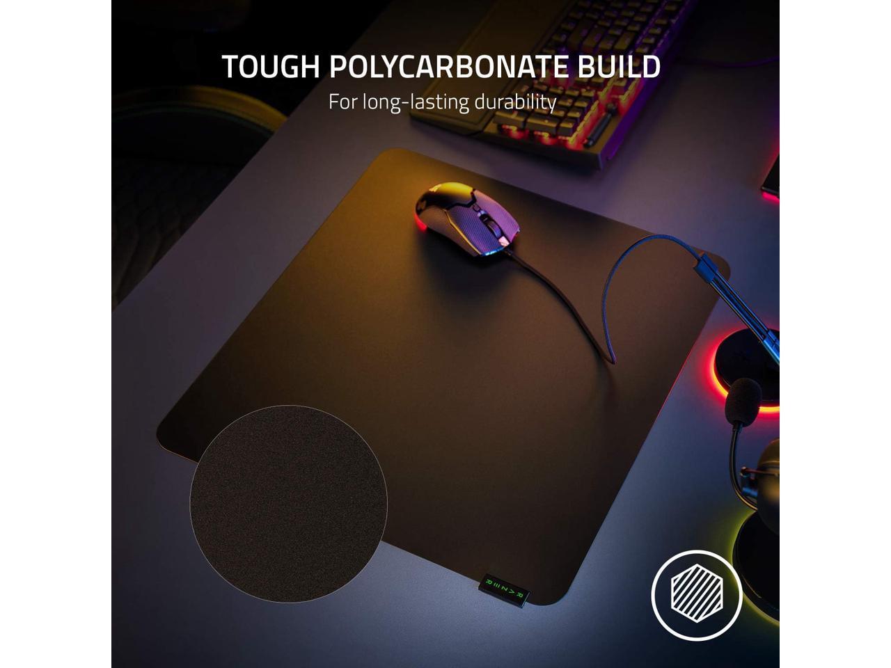 Razer Sphex V3 Hard Gaming Mouse Mat: Ultra-Thin Form Factor - Tough Polycarbonate Build - Adhesive Base - Large 3