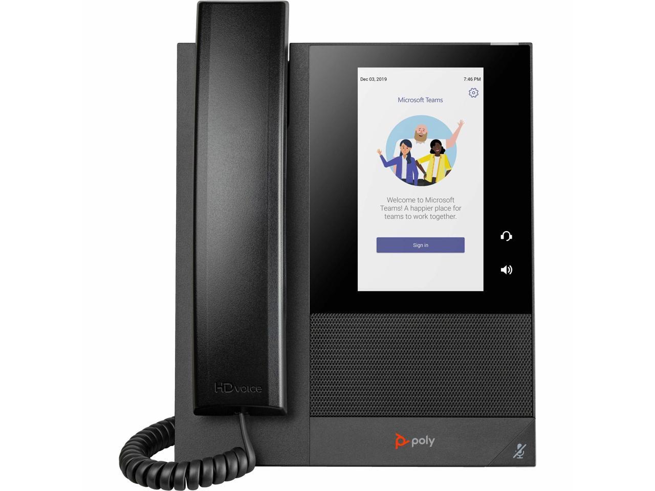 HP POLY CCX 400 BUSINESS MEDIA PHONE FOR MICROSOFT TEAMS AND POE-E Model 848Z8AA#AC3 1