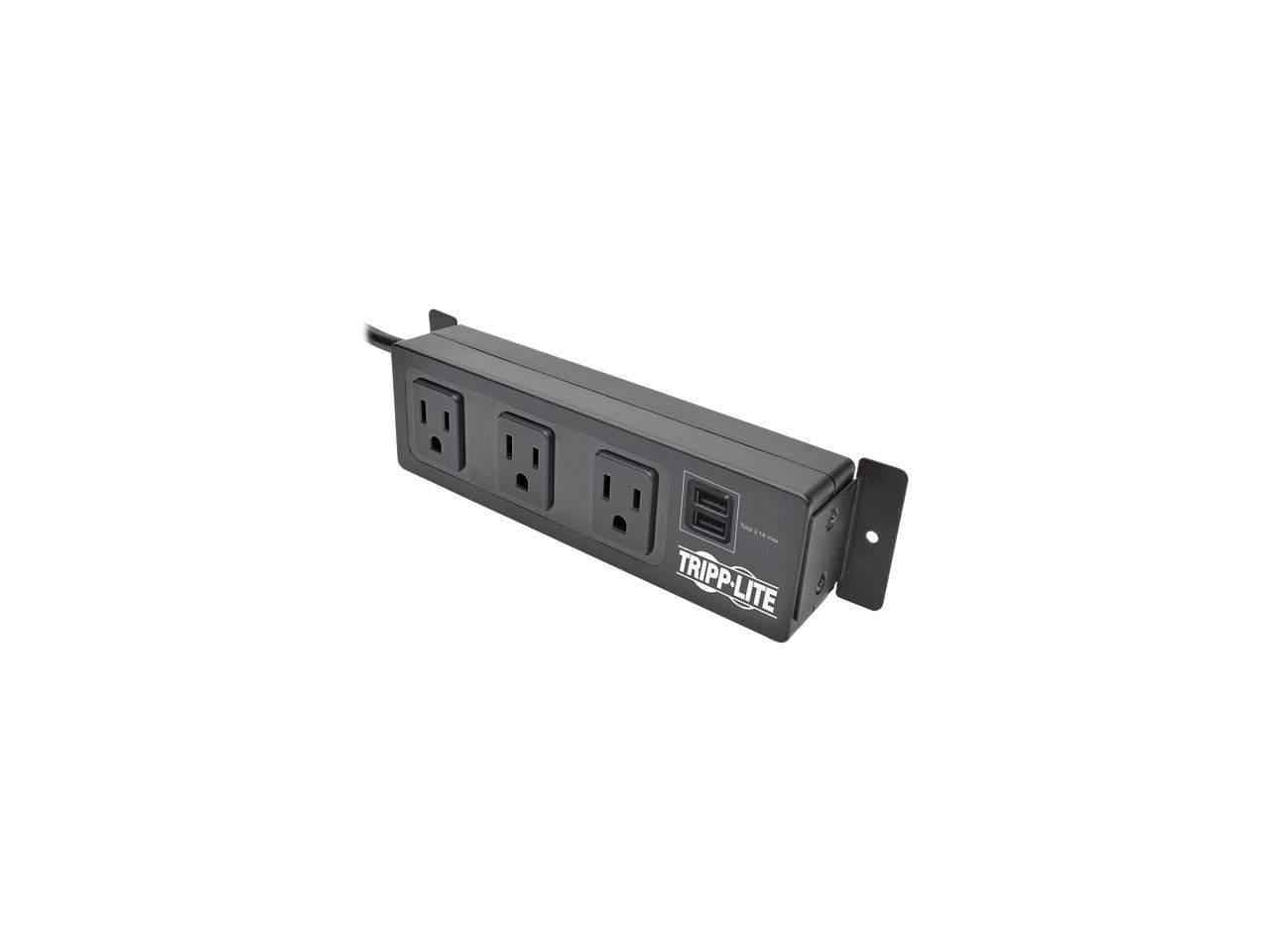 TRIPP LITE TLP310USBS 3-OUTLET SURGE PROTECTOR STRIP 3