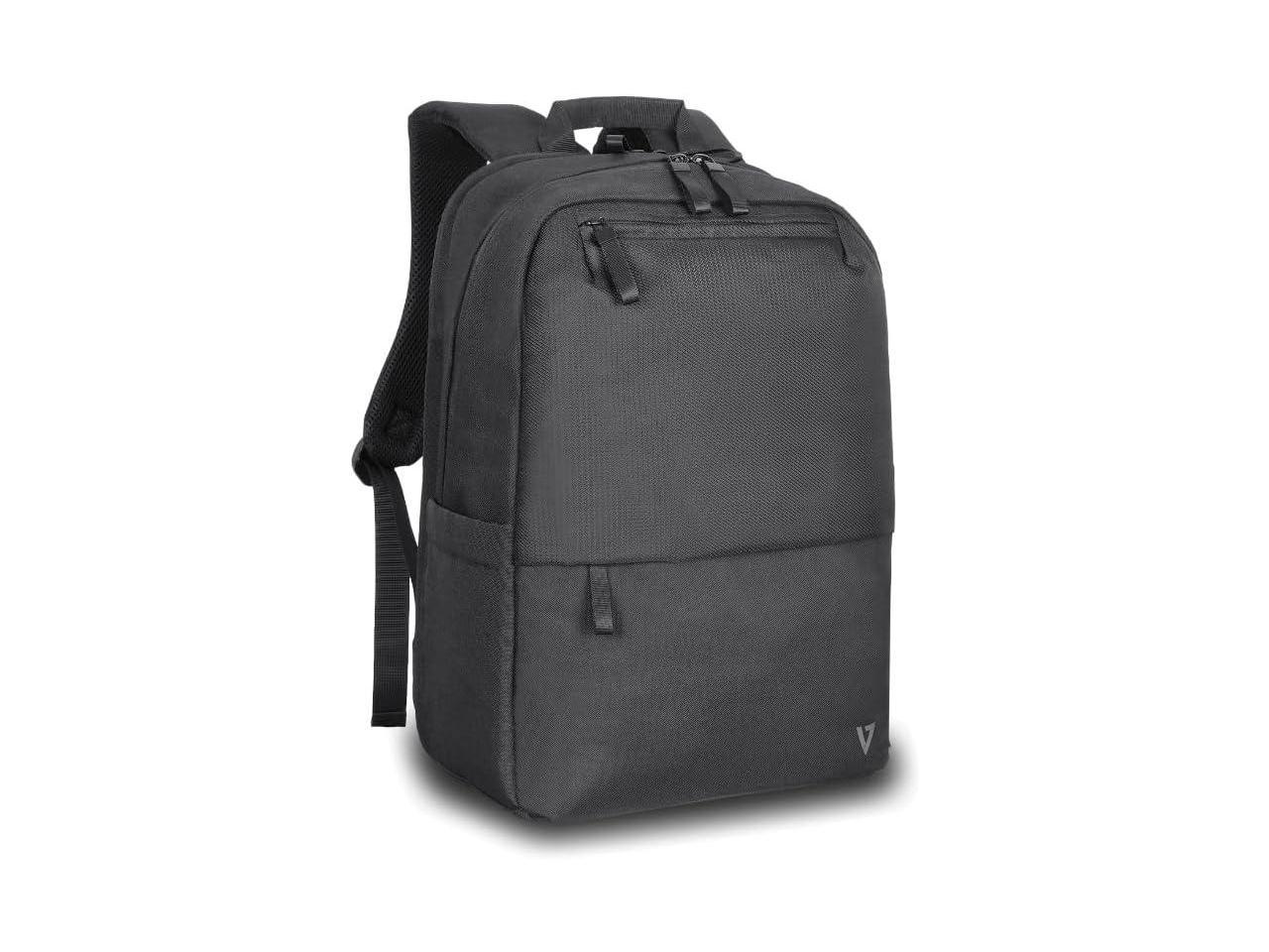 V7 Eco-Friendly CBP16-ECO2 Carrying Case (Backpack) for 15.6" to 16" Notebook - Black - rPET Polyester Body - Shoulder Strap - 4.9" Height x 16.9" Width x 11.4" Depth - 5.55 gal Volume Capacity 1