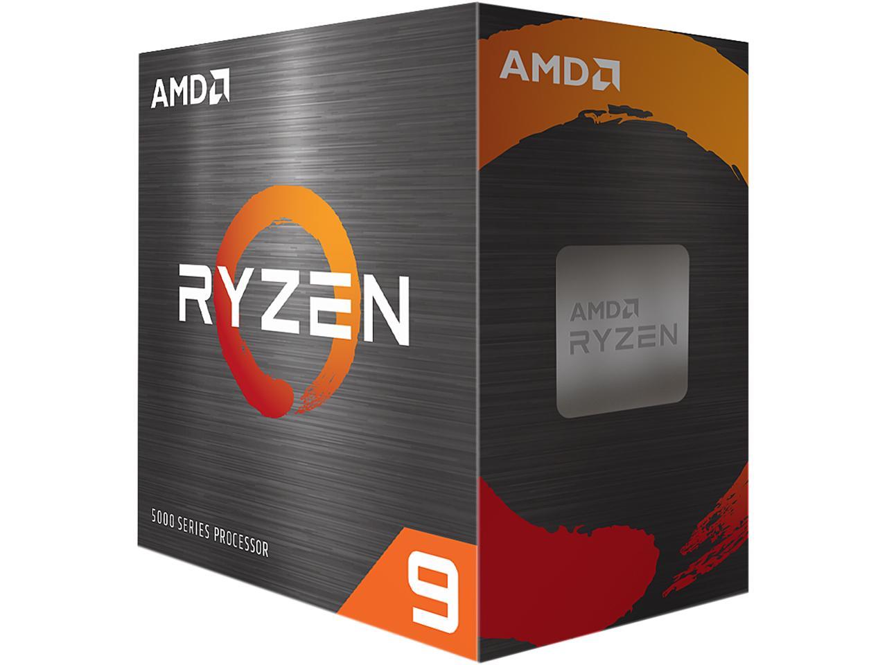 AMD Ryzen 9 5900X - Ryzen 9 5000 Series Vermeer (Zen 3) 12-Core 3.7 GHz Socket AM4 105W Desktop Processor - 100-100000061WOF 1