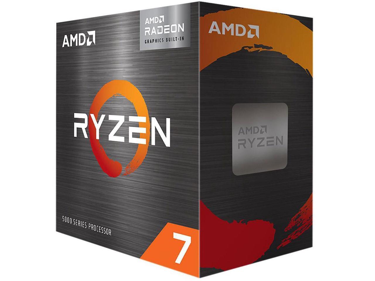 AMD Ryzen 7 5700G - Ryzen 7 5000 G-Series Cezanne (Zen 3) 8-Core 3.8 GHz Socket AM4 65W AMD Radeon Graphics Desktop Processor - 100-100000263BOX 3