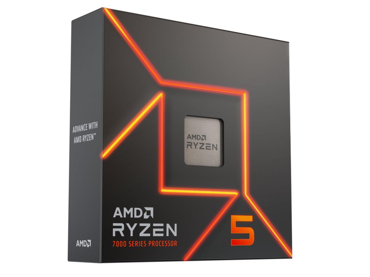 AMD Ryzen 5 7600X - 6-Core 4.7 GHz - Socket AM5 - 105W Desktop Processor (100-100000593WOF) 2