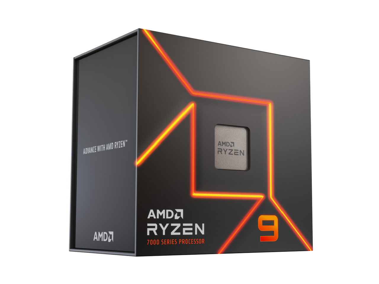 AMD Ryzen 9 7900 - Ryzen 9 7000 Series 12-Core 3.7 GHz Socket AM5 65W AMD Radeon Graphics Processor - 100-100000590BOX 1