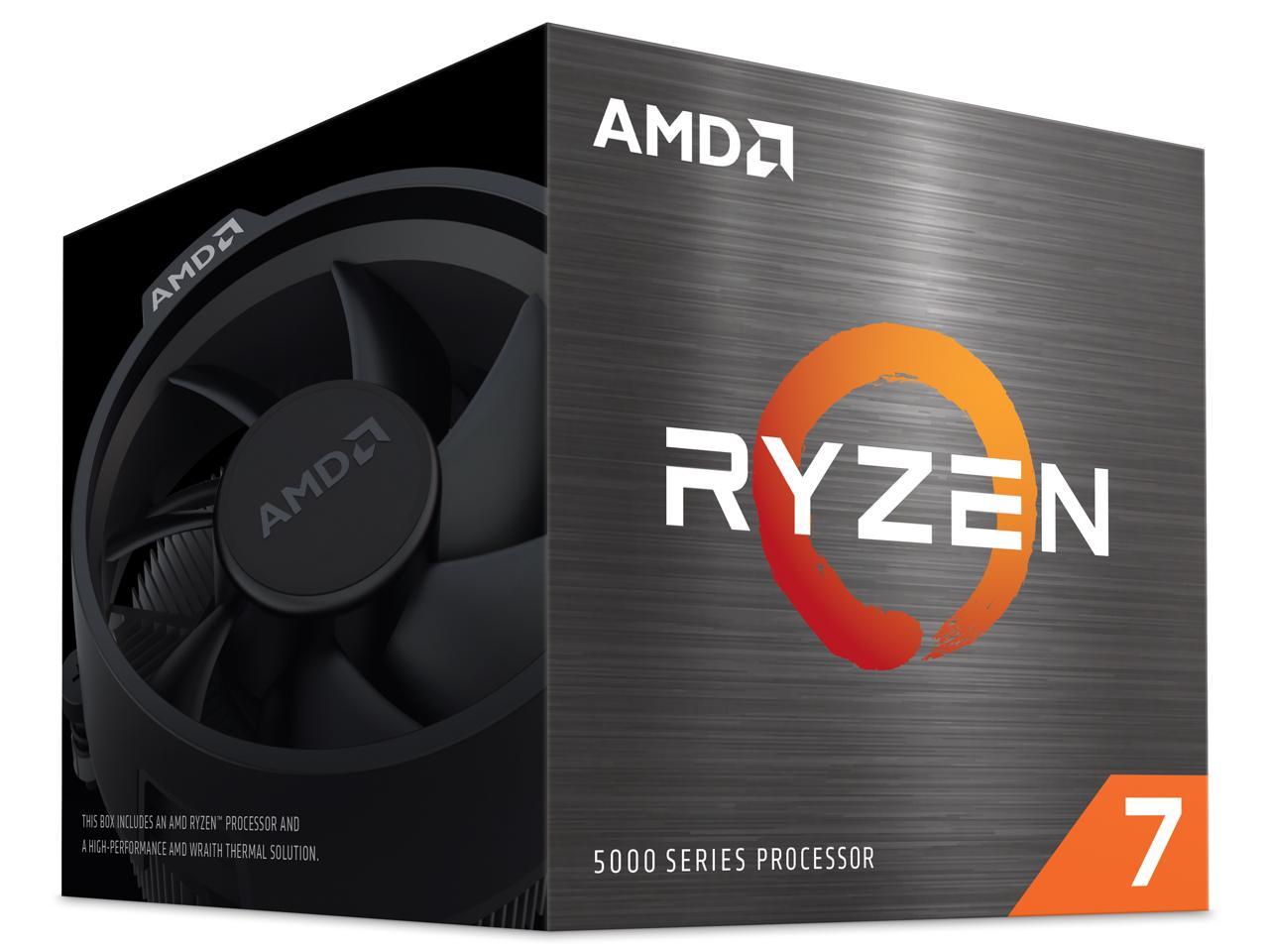 AMD Ryzen 7 5700 - Ryzen 7 5000 Series 8-Core 3.7 GHz Socket AM4 65W None Integrated Graphics Processor - 100-100000743BOX 1