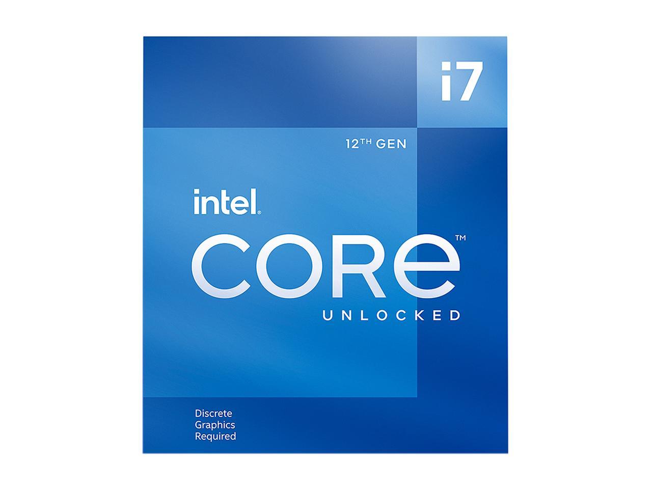 Intel Core i7-12700KF - Core i7 12th Gen Alder Lake 12-Core (8P+4E) 3.6 GHz LGA 1700 125W Desktop Processor - BX8071512700KF 3