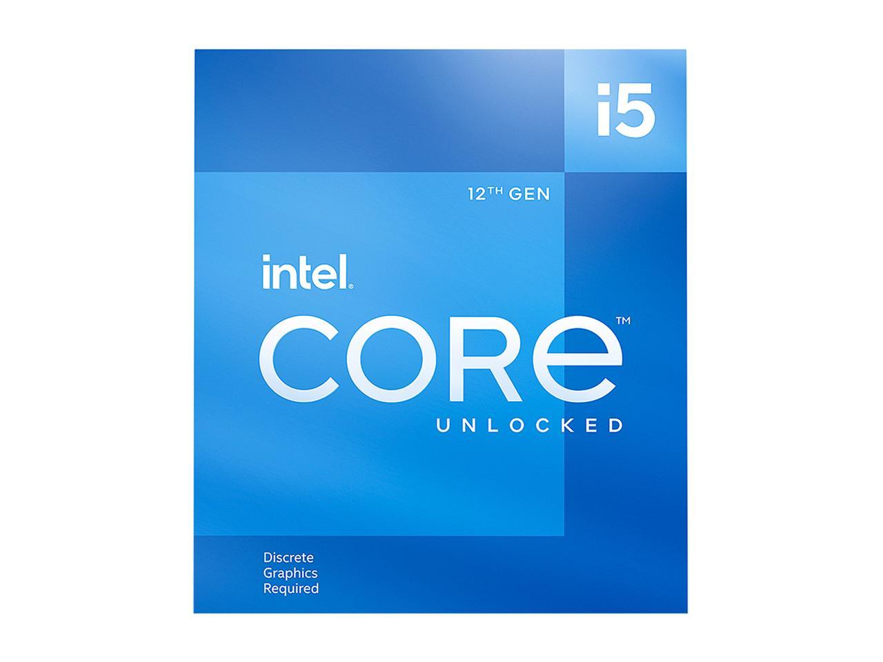 Intel Core i5-12600KF - Core i5 12th Gen Alder Lake 10-Core (6P+4E) 3.7 GHz LGA 1700 125W Desktop Processor - BX8071512600KF 3