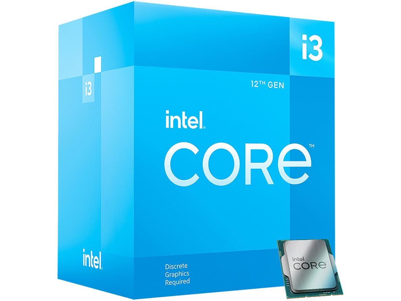 Intel Core i3-12100F - Core i3 12th Gen Alder Lake Quad-Core 3.3 GHz LGA 1700 58W Desktop Processor - BX8071512100F 1