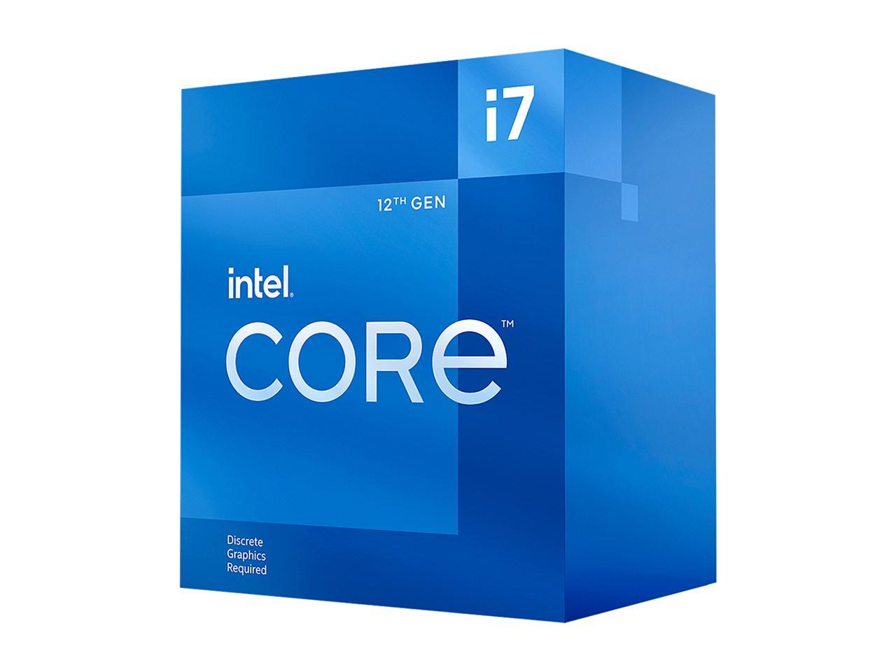 Intel Core i7-12700F - Core i7 12th Gen Alder Lake 12-Core (8P+4E) 2.1 GHz LGA 1700 65W Desktop Processor - BX8071512700F 2