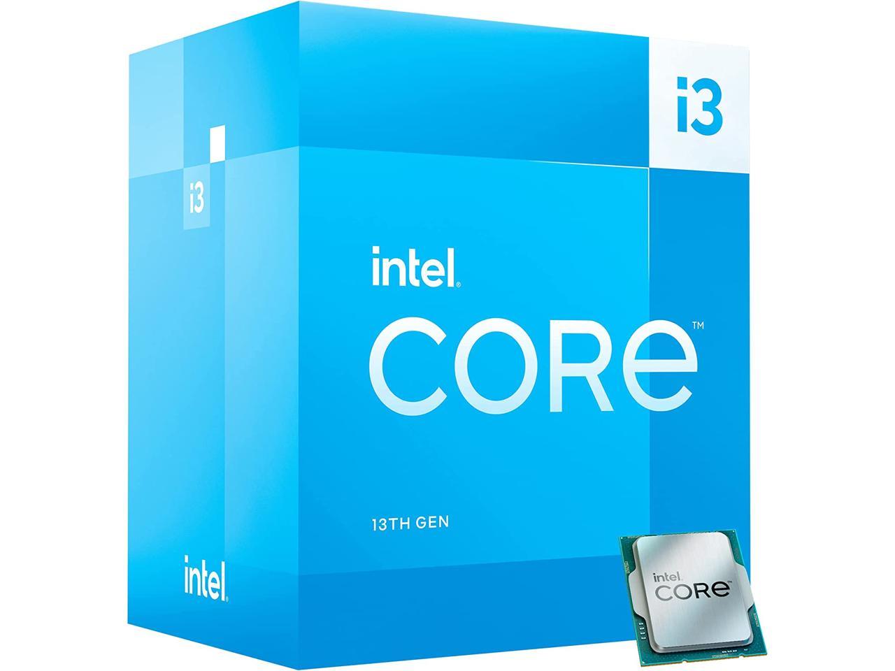 Intel Core i3-13100 Desktop Processor 4 cores (4 P-cores + 0 E-cores) 12MB Cache, up to 4.5 GHz - Box 1