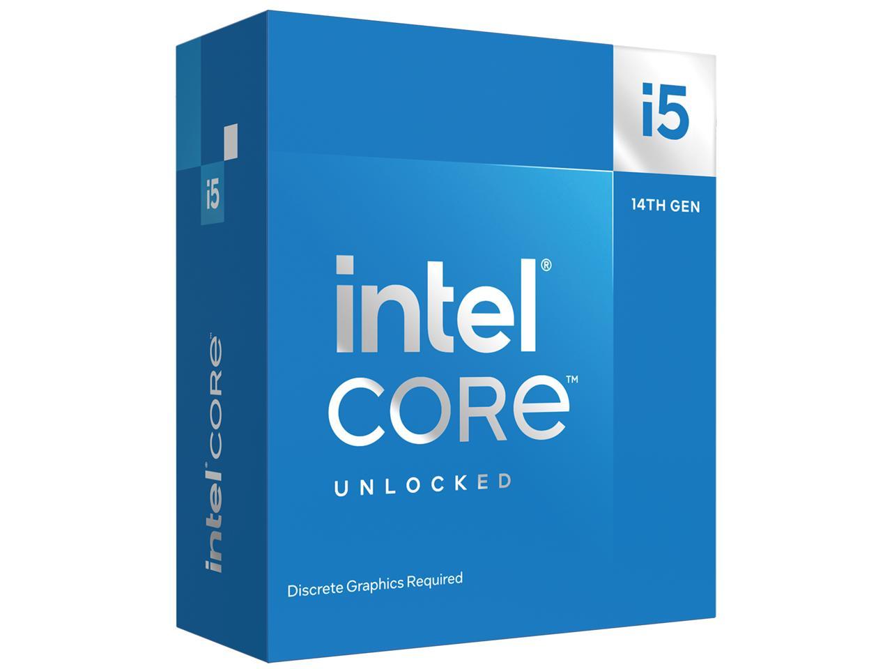 Intel Core i5-14600KF - Core i5 14th Gen 14-Core (6P+8E) LGA 1700 125W None Integrated Graphics Desktop Processor - Boxed - BX8071514600KF 1