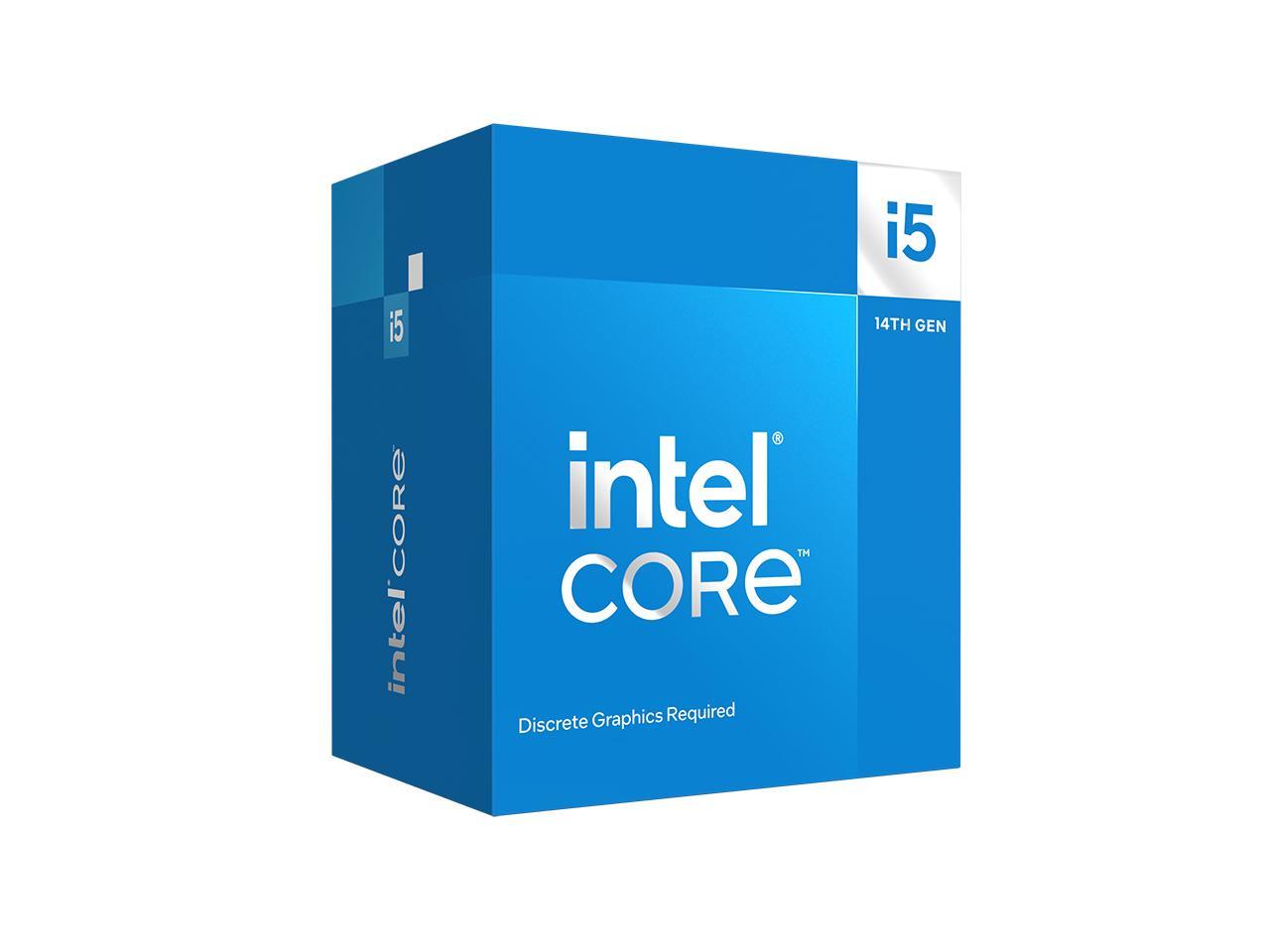 Intel Core i5-14400F - Core i5 14th Gen Raptor Lake 10-Core (6P+4E) LGA 1700 65W None Integrated Graphics Processor - BX8071514400F 1