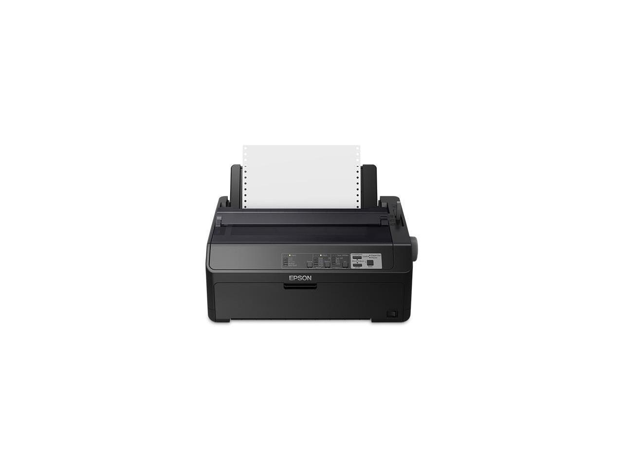 Epson - C11CF37202 - Epson FX-890II 9-pin Dot Matrix Printer - Monochrome - Energy Star - 680 cps Mono - USB - Parallel 4