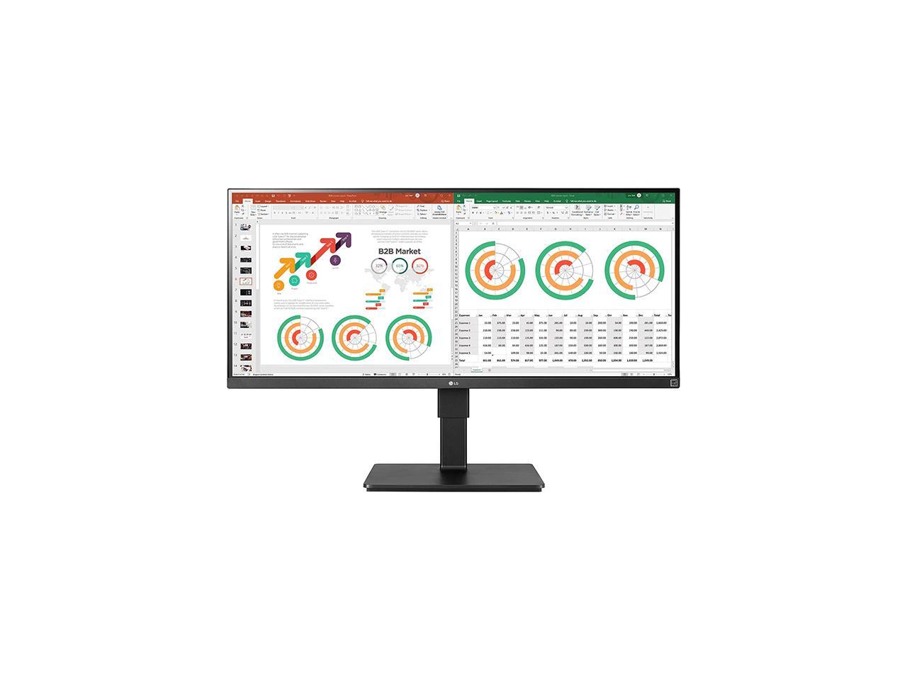 LG 34BN770-B 34" UWQHD 3440 x 1440 (2K) HDMI, DisplayPort, USB, Audio FreeSync (AMD Adaptive Sync) Built-in Speakers IPS Monitor 1