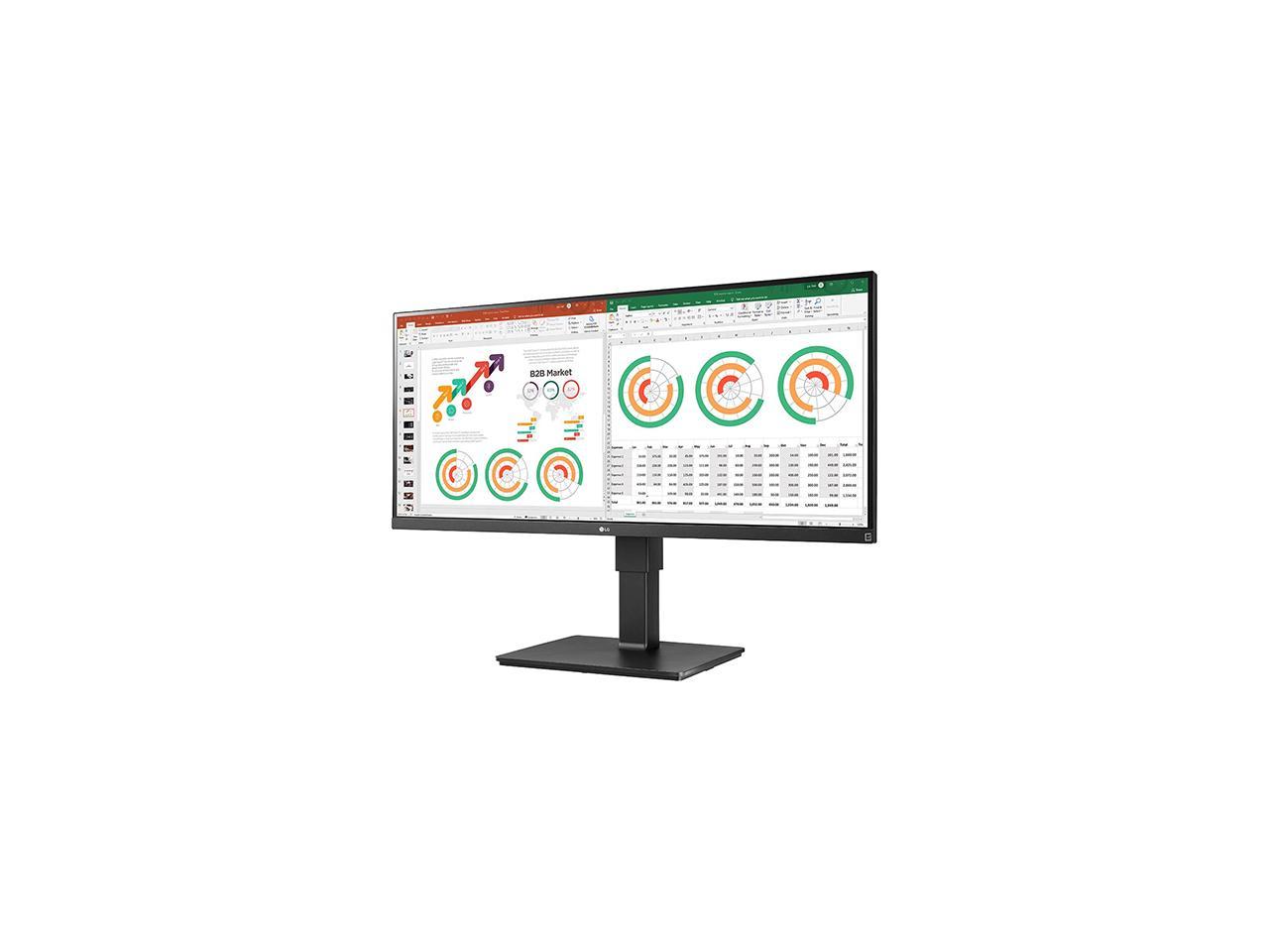 LG 34BN770-B 34" UWQHD 3440 x 1440 (2K) HDMI, DisplayPort, USB, Audio FreeSync (AMD Adaptive Sync) Built-in Speakers IPS Monitor 2