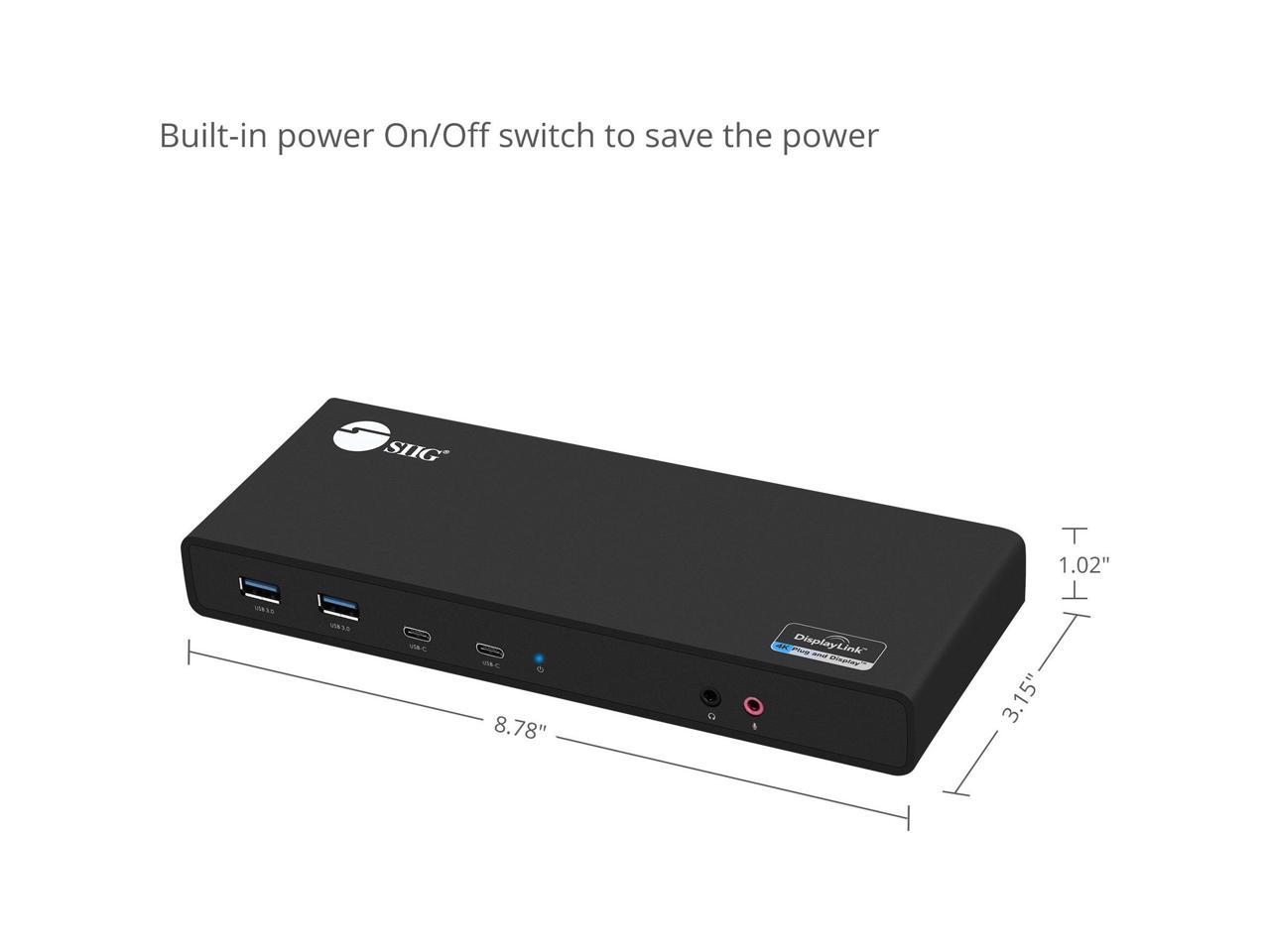 USB 3.1 TYPE-C DUAL 4K DOCKING 4