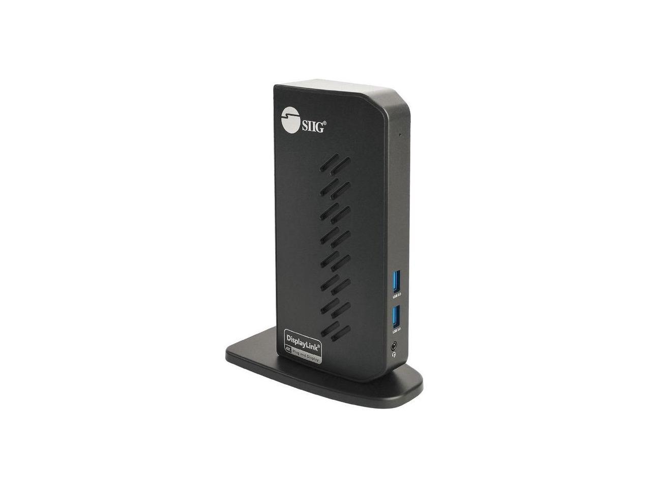 SIIG Universal Hybrid Dual 4K Video Docking Station - USB Type-C, Type-A & Thunderbolt 3 Compatible - Mirror / Extend / Primary Video Mode 1