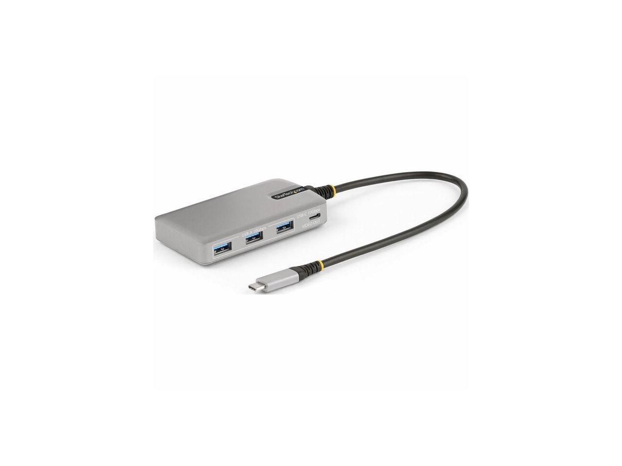 StarTech 4-Port USB-C Hub with USB-C Video Output 100W PD HB31C3A1CDPPD3 5