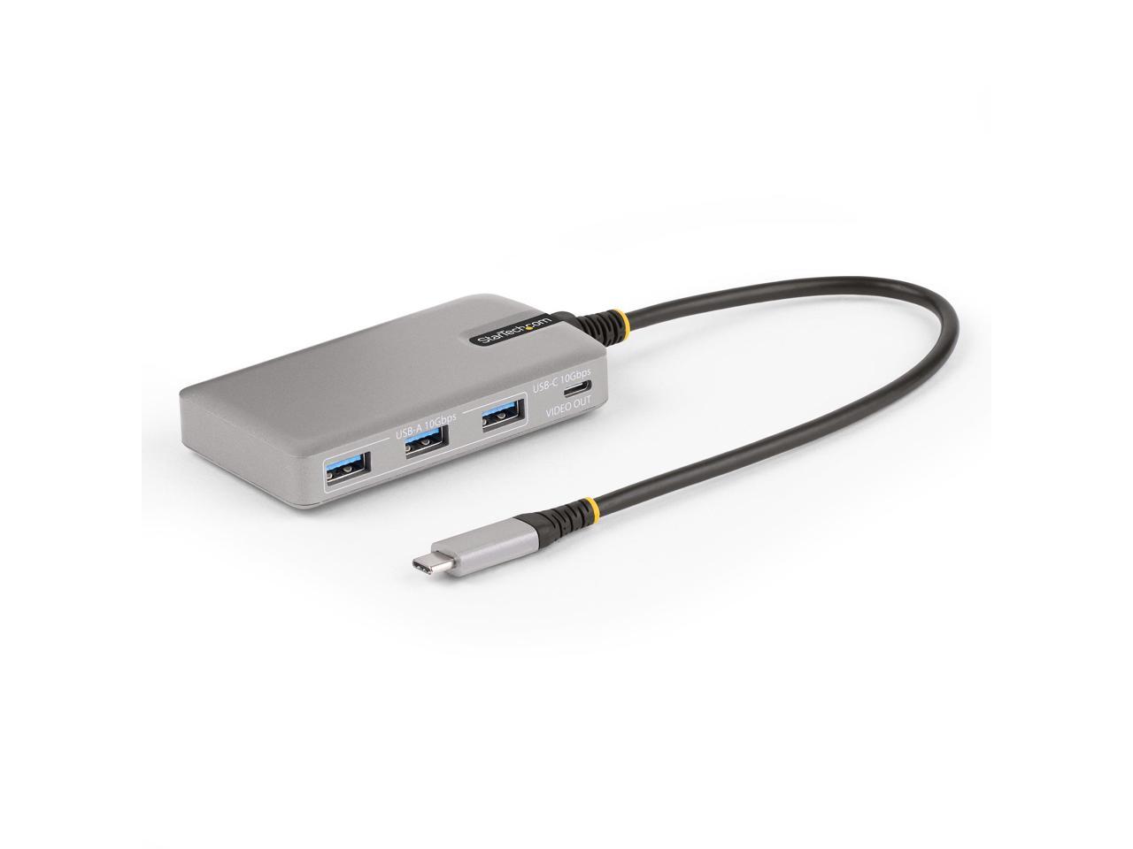 StarTech 4-Port USB-C Hub with USB-C Video Output 100W PD HB31C3A1CDPPD3 1