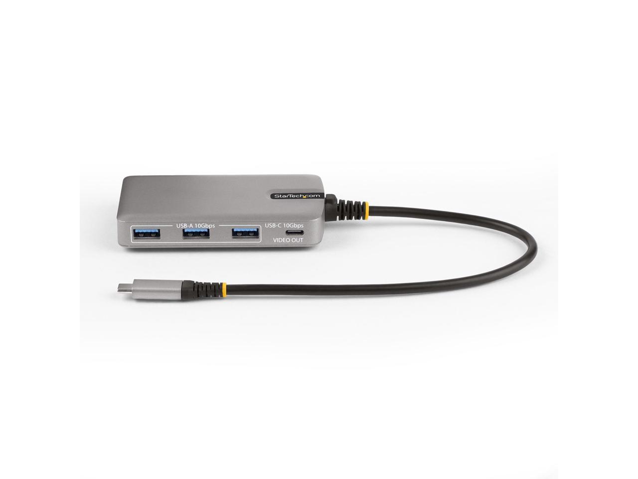 StarTech 4-Port USB-C Hub with USB-C Video Output 100W PD HB31C3A1CDPPD3 3