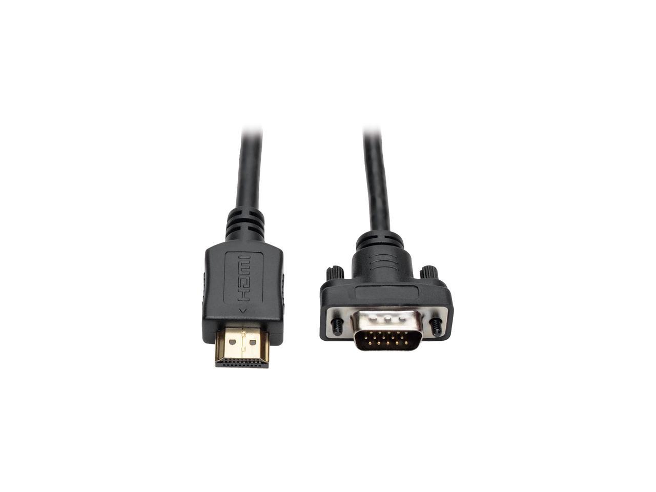 Tripp Lite HDMI to VGA Active Adapter Cable Low Profile HD15 M/M 1080p 6 ft. (P566-006-VGA) 1