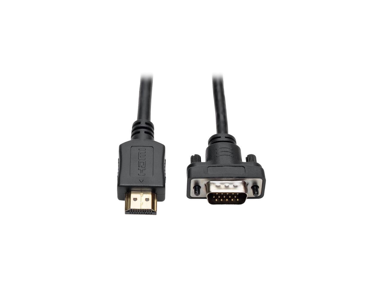 Tripp Lite HDMI to VGA Active Adapter Cable Low Profile HD15 M/M 1080p 3 ft. (P566-003-VGA) 1