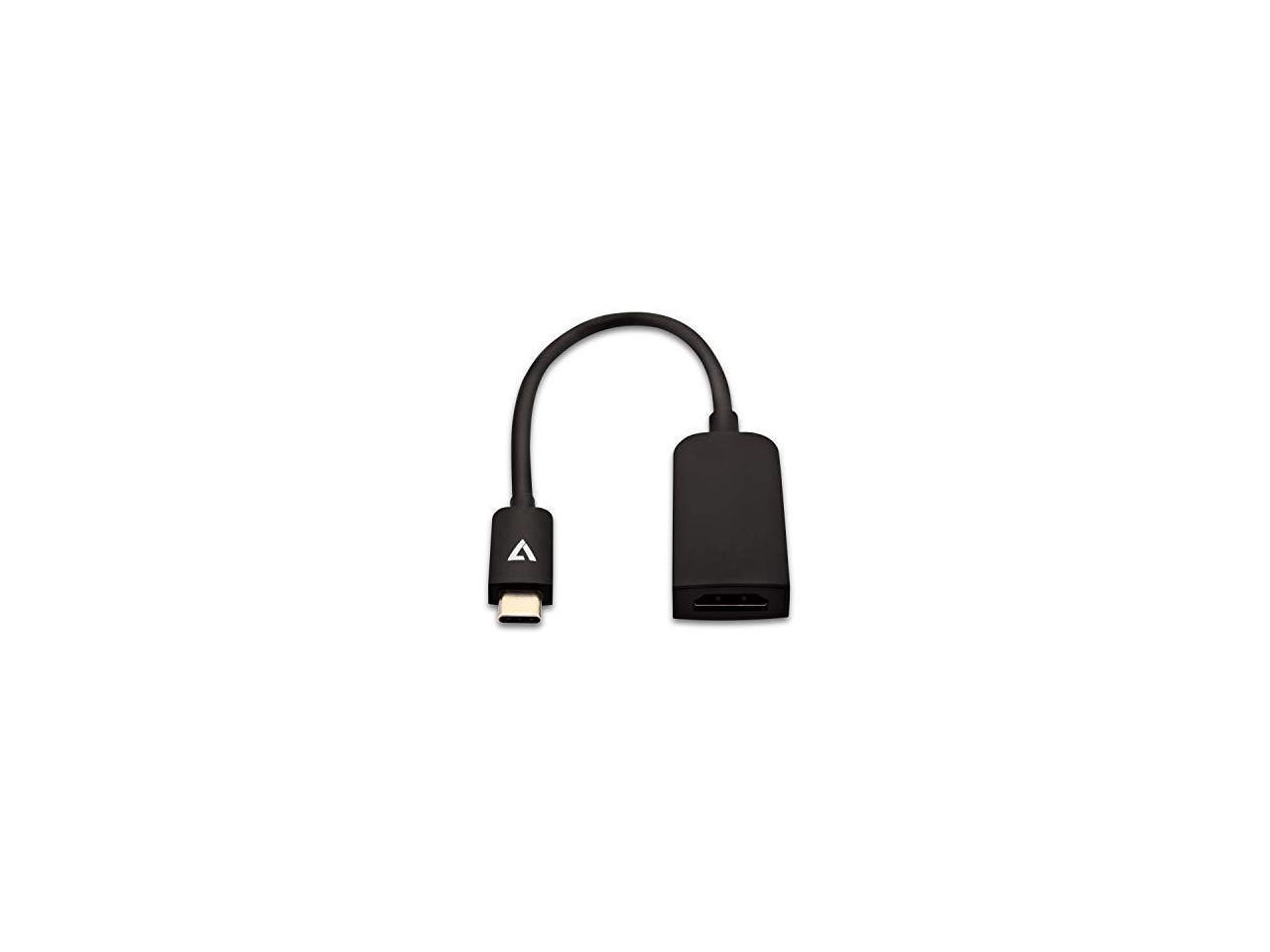 V7 USB-C m to HDMI f Adapter Black Slim V7UCHDMISL1E 2