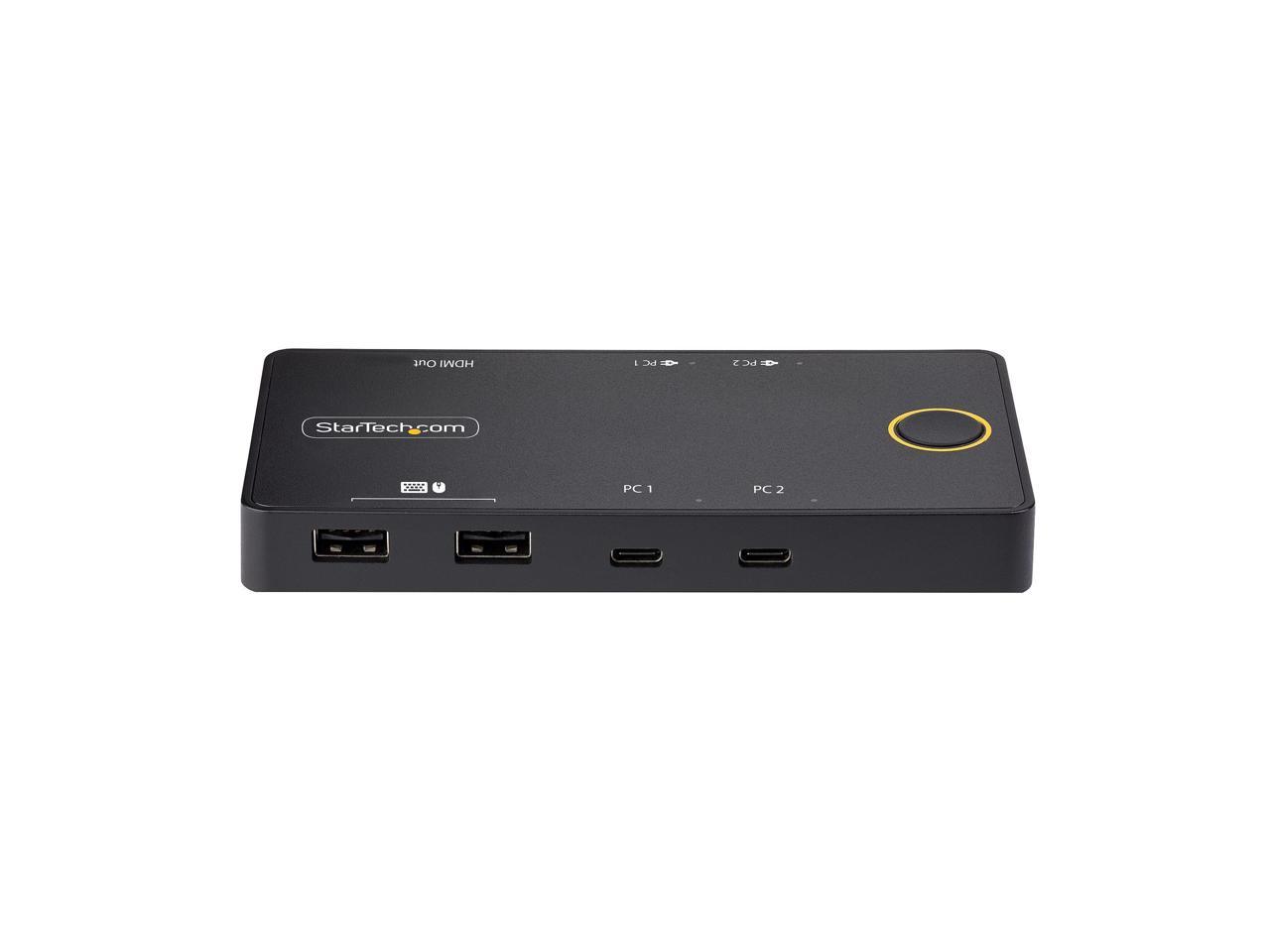 StarTech 2-Port Single Monitor KVM Switchbox C2H46UC2PDKVM 3