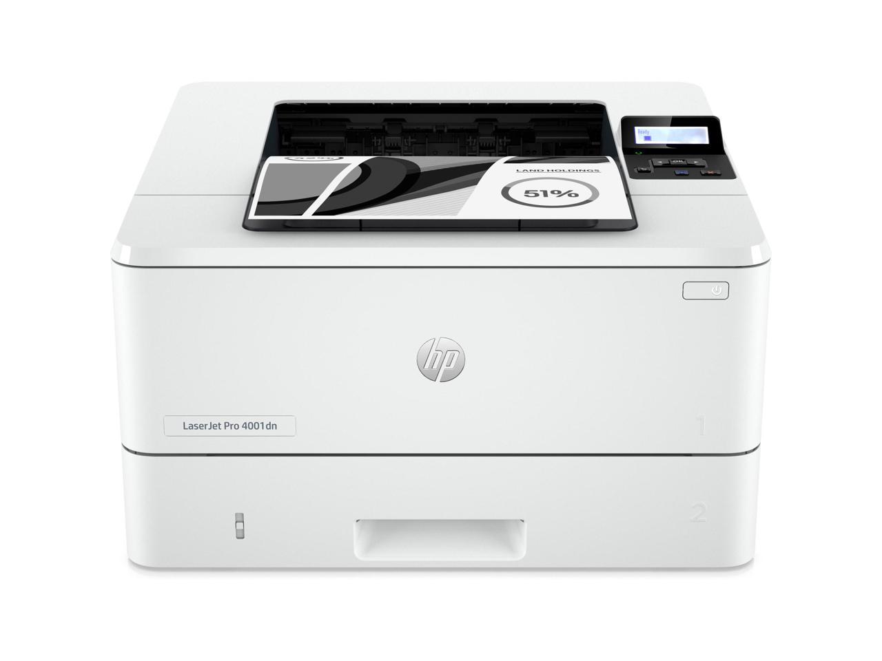 HP LaserJet Pro 4001dn Laser Printer, Black And White Mobile Print Up to 80,000 2