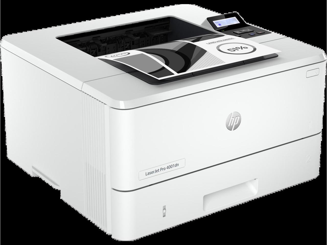 HP LaserJet Pro 4001dn Laser Printer, Black And White Mobile Print Up to 80,000 4