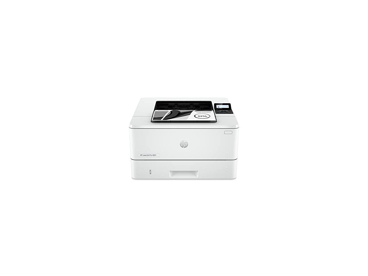 HP LaserJet Pro 4001dw Laser Printer, Black And White Mobile Print Up to 80,000 3