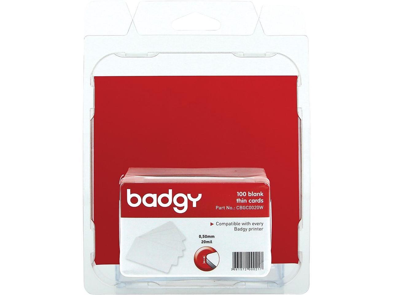 BADGY CBGC0020W Blank ID Cards,20 mil 4