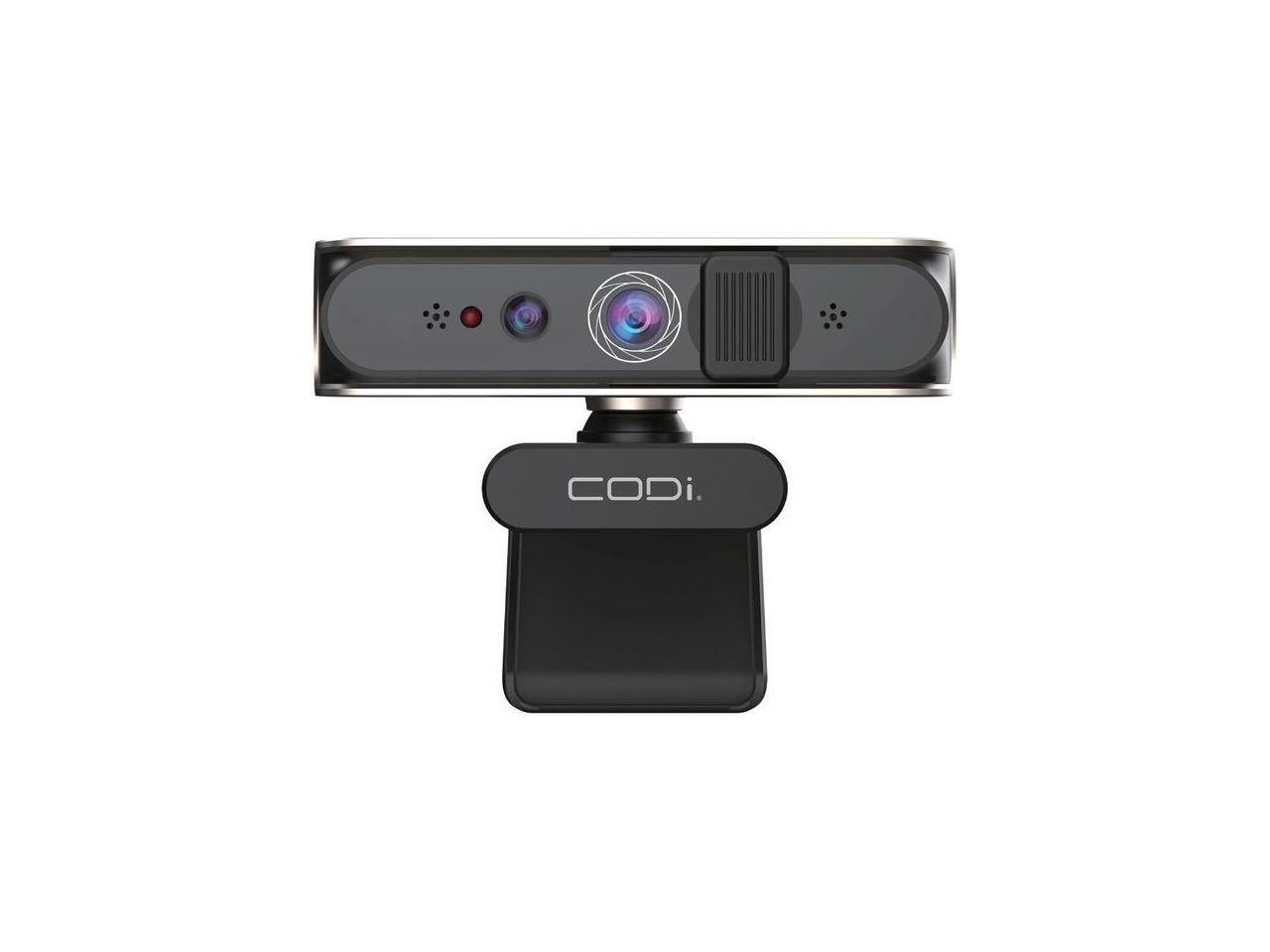 CODi Allocco 1080P IR Facial Recognition Webcam Black (A05023) 1