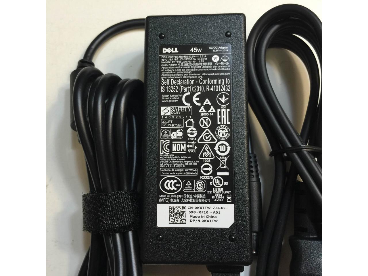 Dell 45w 19.5V 2.31A, LA45NM140 0KXTTW KXTTW AC Power Adapter Charger 2