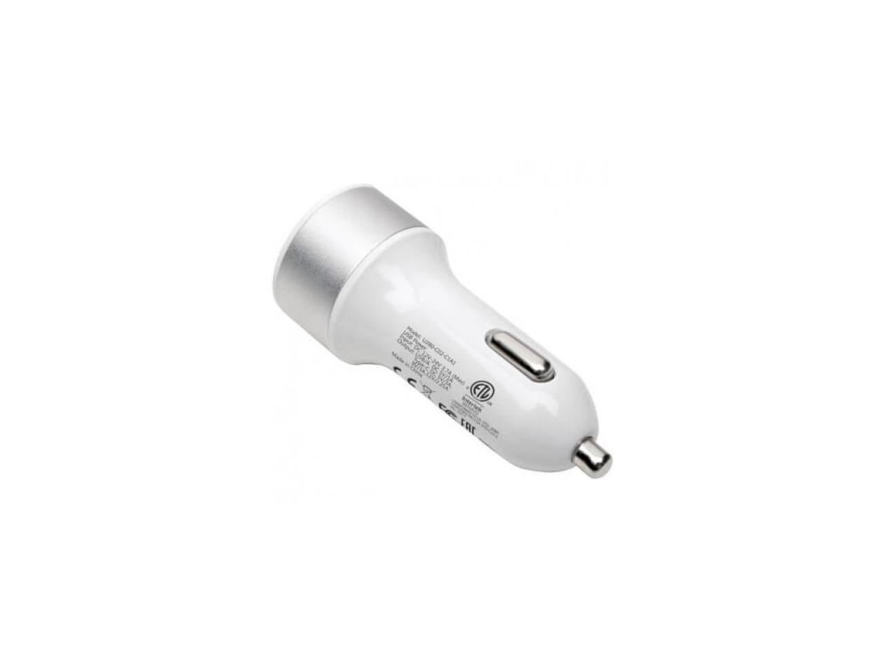 DUAL-PORT USB CAR CHARGER WITH PD CHARGING - USB TYPE C (27W) & USB TYPE A (5V 1 2