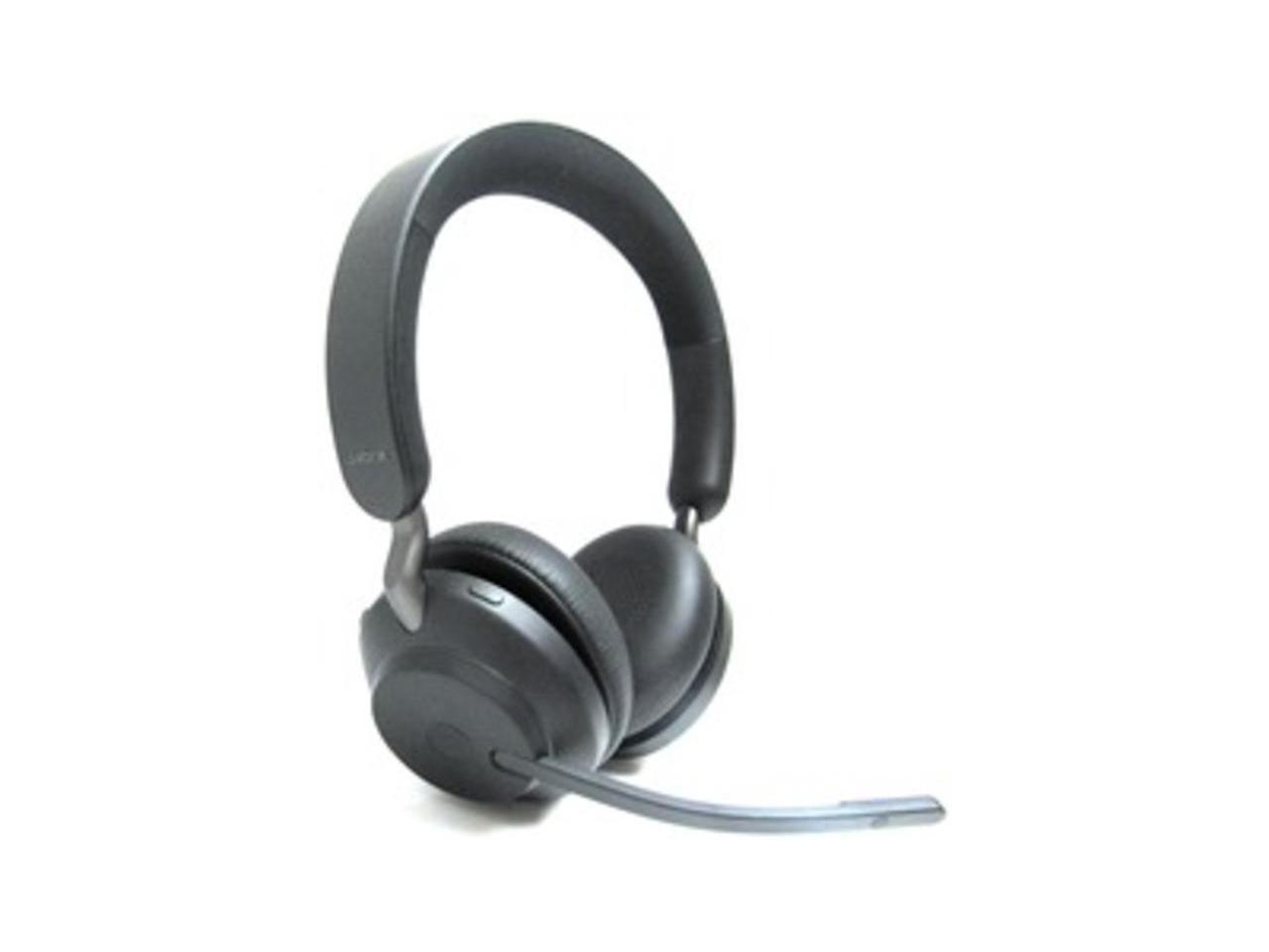 Jabra Evolve2 65 Headset - Stereo - Wireless - Bluetooth - 98.4 ft - 20 Hz - 20 kHz - Over-the-head - Binaural - Circumaural - Noise Cancelling, MEMS Technology Microphone - Black 1