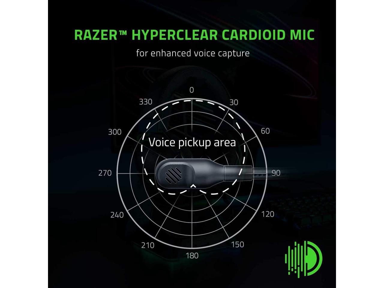 Razer BlackShark V2 X Gaming Headset: 7.1 Surround Sound Capable - 50mm Drivers - Memory Foam Cushion - for PC, PS4, Nintendo Switch - 3.5mm Headphone Jack - Classic Black 3