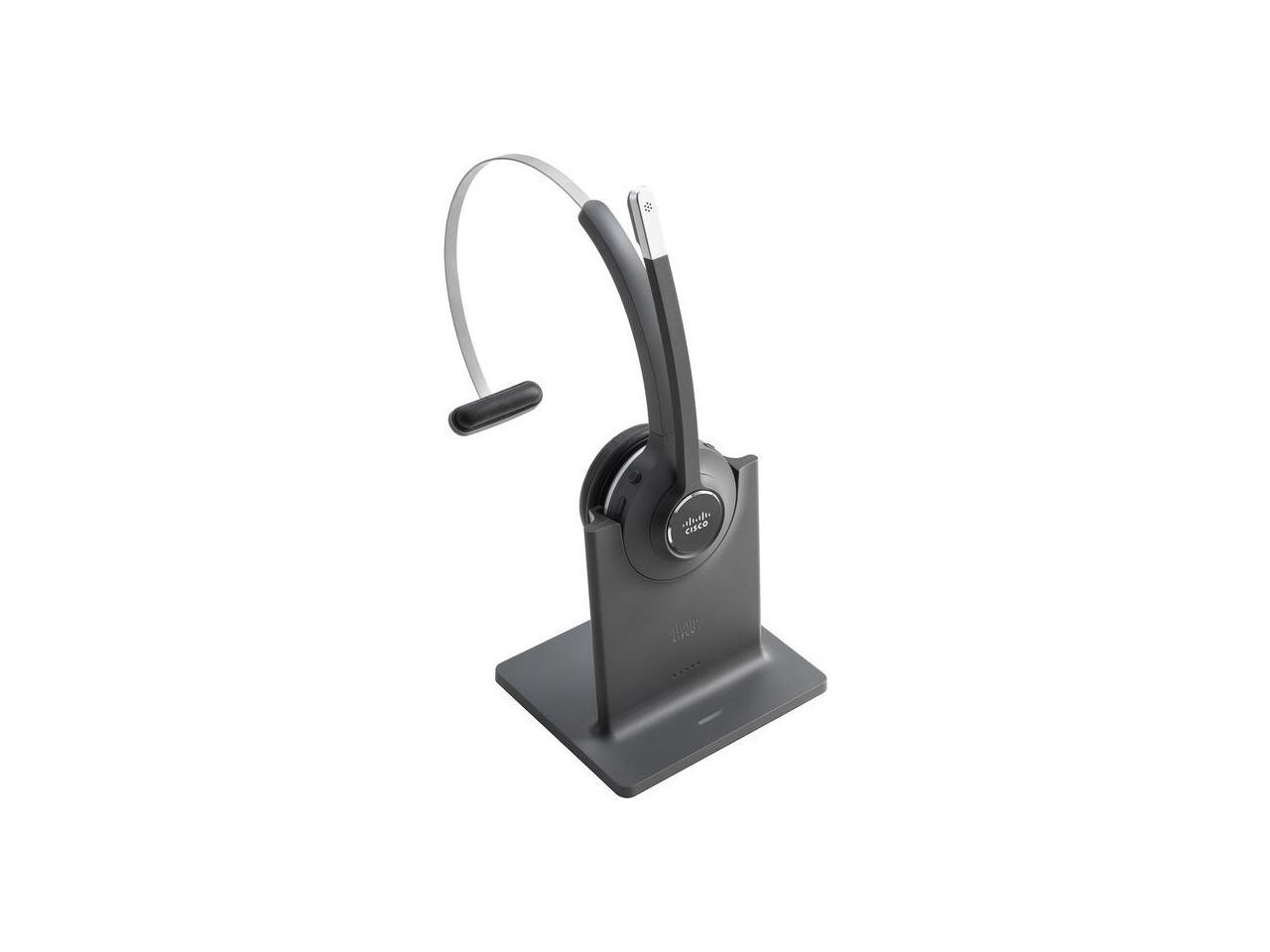 Cisco - CP-HS-WL-561-S-US= - Cisco 561 Headset - Mono - Wireless - DECT 6.0 - 300 ft48 kHz - Over-the-head - Monaural - 2