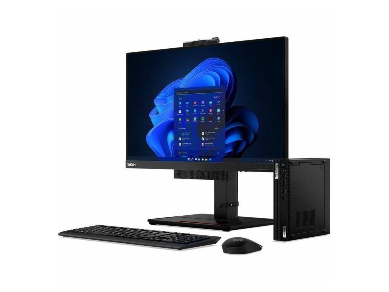 Lenovo ThinkCentre M90q Gen 3 11U50069US Desktop Computer - Intel Core i5 12th Gen i5-12500 Hexa-core (6 Core) 3 GHz - 16 GB RAM DDR5 SDRAM - 256 GB M.2 PCI Express NVMe 4.0 x4 SSD - Tiny - Black - In 3