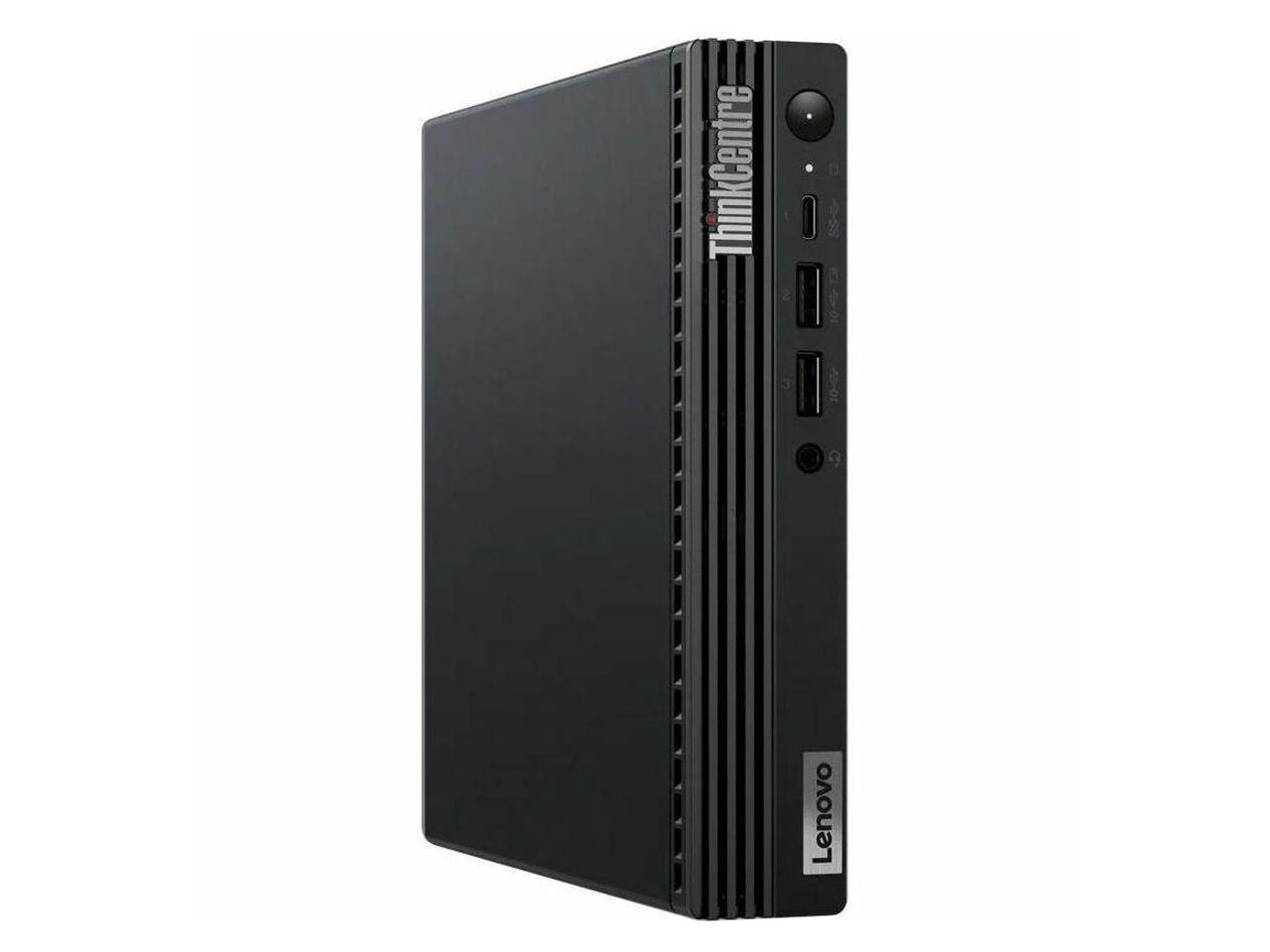 Lenovo ThinkCentre M70q Gen 4 12E30001US Desktop Computer - Core i5 13th Gen i5-13400T Deca-core (10 Core) 1.30 GHz - 16 GB RAM DDR4 SDRAM - 256 GB PCI Express NVMe 4.0 x4 SSD - Tiny - Black - Intel Q 1