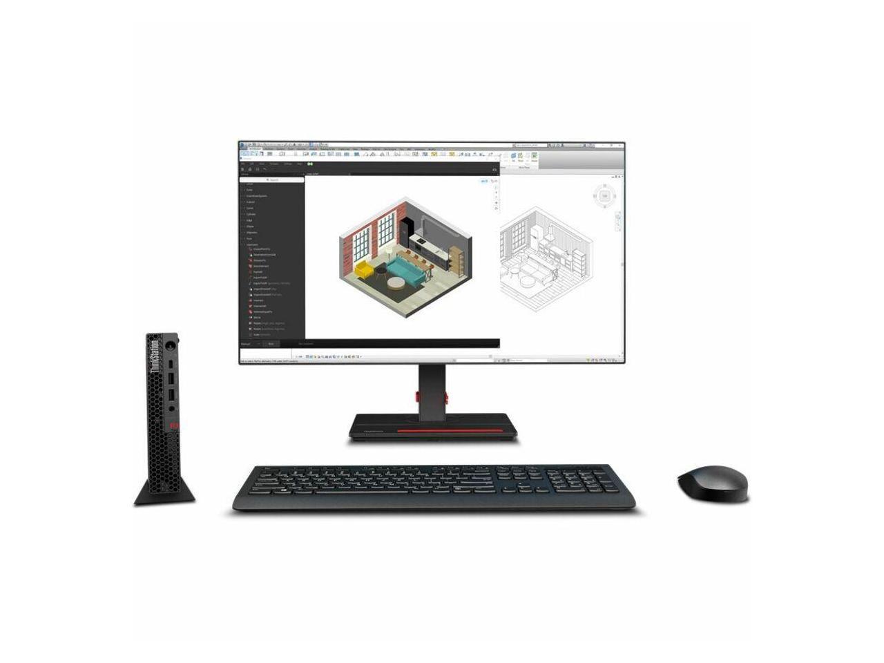 Lenovo ThinkStation P3 30H00048US Workstation - 1 x Intel Core i7 Hexadeca-core (16 Core) i7-13700 13th Gen 2.10 GHz - 16 GB DDR5 SDRAM RAM - 512 GB SSD - Tiny - Black - Intel Q670 Chip - Windows 11 P 3