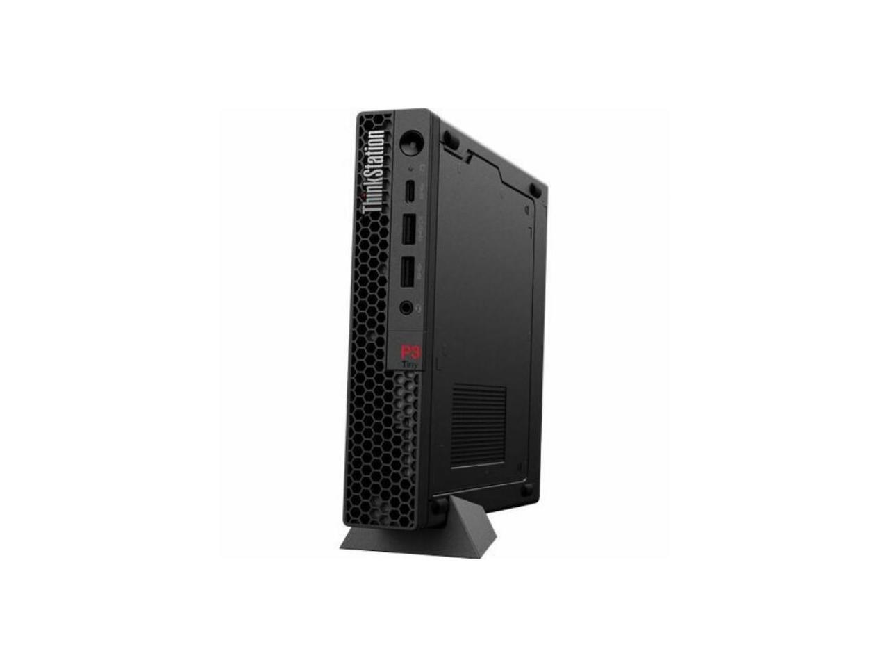 Lenovo ThinkStation P3 30H00048US Workstation - 1 x Intel Core i7 Hexadeca-core (16 Core) i7-13700 13th Gen 2.10 GHz - 16 GB DDR5 SDRAM RAM - 512 GB SSD - Tiny - Black - Intel Q670 Chip - Windows 11 P 5