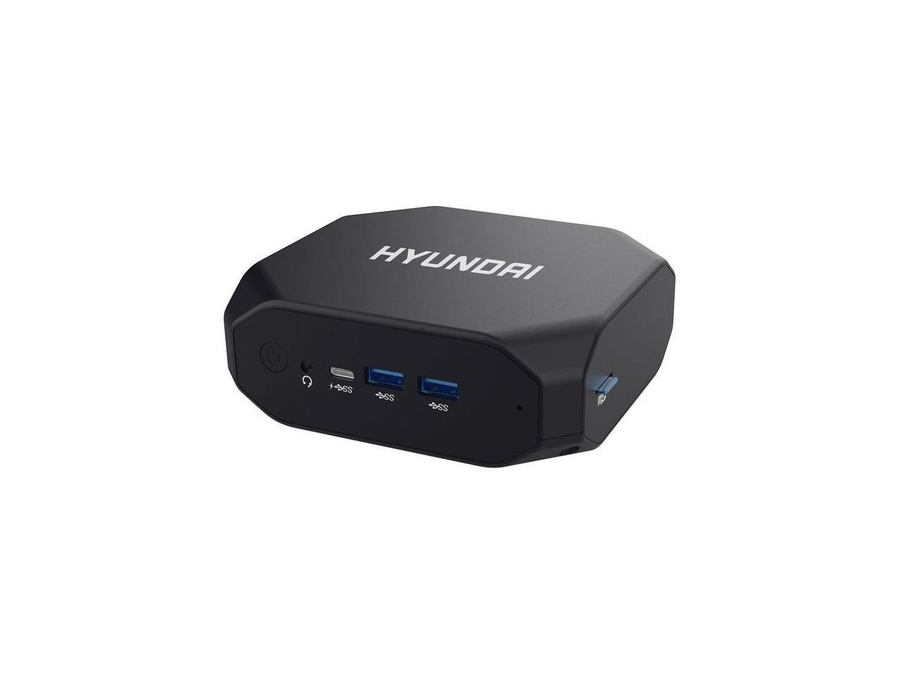 Hyundai Mini PC, Windows 10 Pro, Intel Core-i3, 8GB RAM, 256GB M.2 SSD, 2 HDMI Ports, Supports 2.5" SATA SSD Slot, VESA Mount Included, AC WiFi - Hyundai Mini PC, Business, Office, Industrial, Wi 1