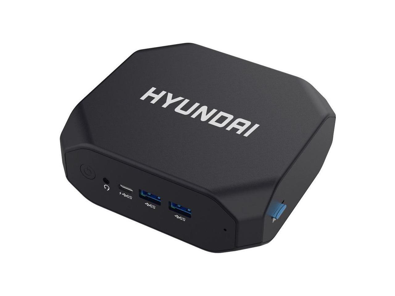 Hyundai Mini PC, Windows 10 Pro, Intel Core-i3, 8GB RAM, 256GB M.2 SSD, 2 HDMI Ports, Supports 2.5" SATA SSD Slot, VESA Mount Included, AC WiFi - Hyundai Mini PC, Business, Office, Industrial, Wi 2