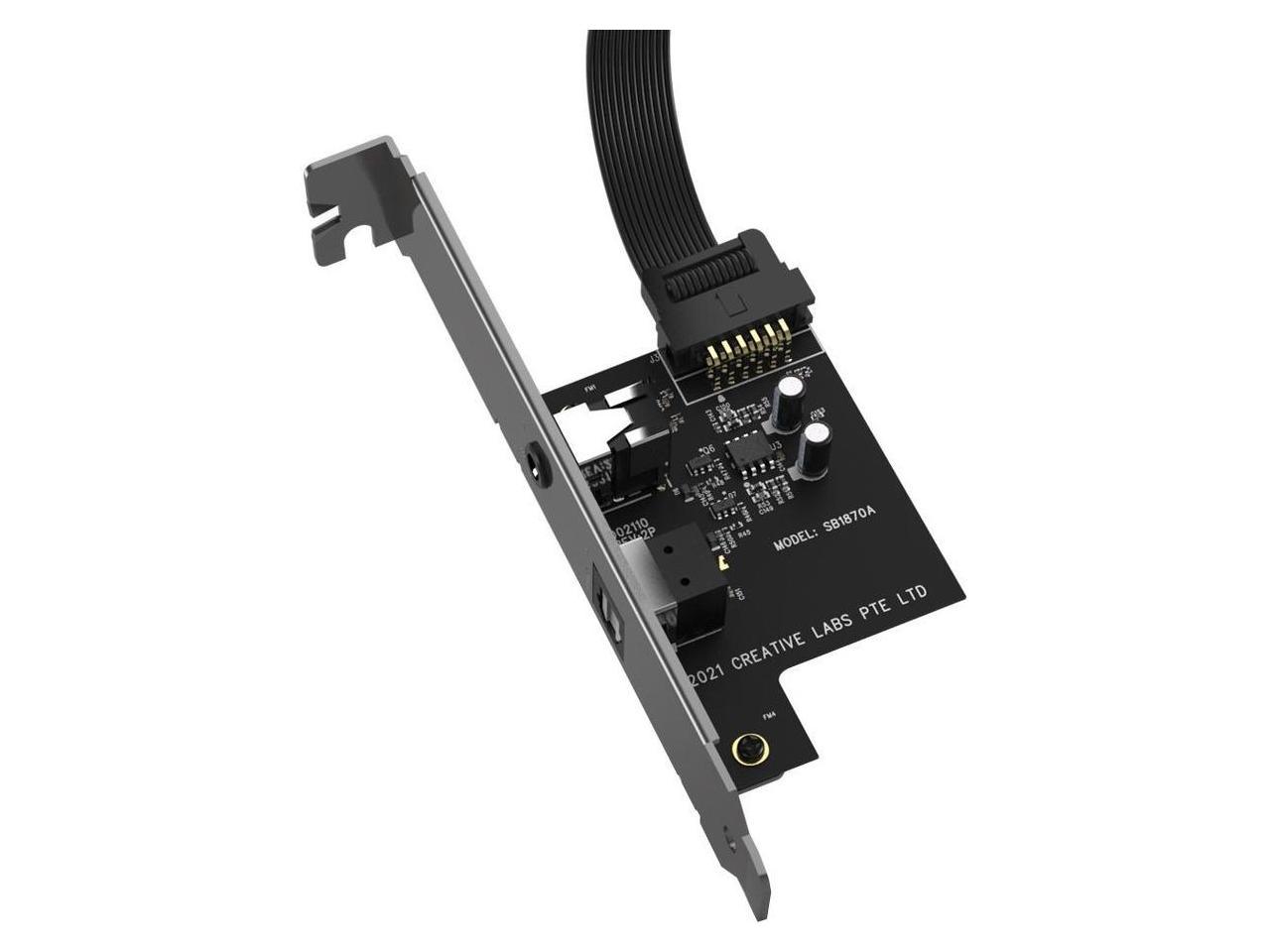 Creative Sound Blaster Audigy Fx V2 Upgradable Hi-res PCI-e Sound Card with 5.1 Discrete and Virtual Surround, Scout Mode, SmartComms Kit for PC 3